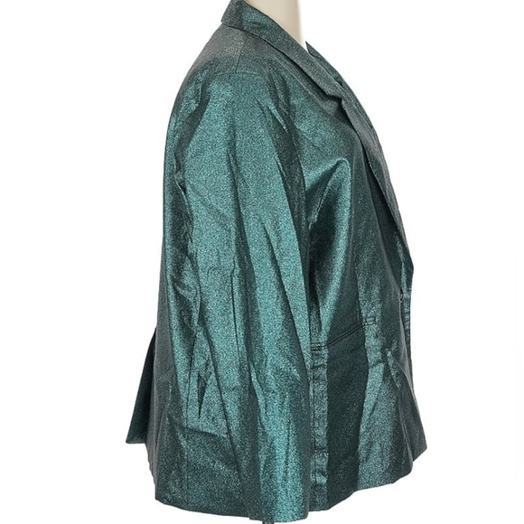 Nasty Gal Inc  Metalic Blazer Size 18 NWT - Picture 3 of 6